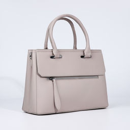 Сумка-тоут на молнии, наружный карман, цвет бежевый - Simaland фото 3