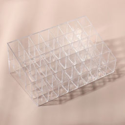 Органайзер для хранения косметики, 40 секций, 20×12×8 см, прозрачный
