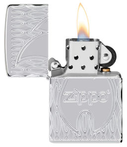 Зажигалка ZIPPO Armor® Пламя | Flame Design 48838  фото 3