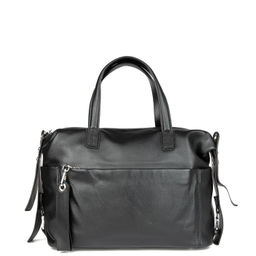 C0454H black, женская кожаная сумка "Тоут", Barcelo Biagi