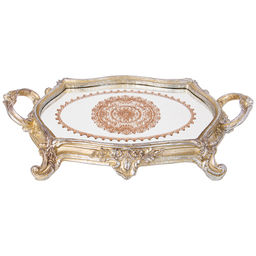 ПОДНОС ДЕКОРАТИВНЫЙ КОЛЛЕКЦИЯ РОКОКО, 38*24,5*7,3CM