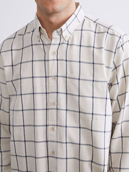 Regular Fit Uzun Kollu Ekose Erkek G?mlek