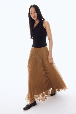 Sheer pleated skirt - H&m фото 2