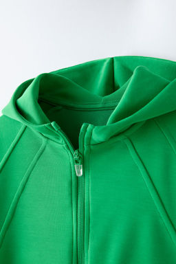 KONTRAST SERITLI KAPUSONLU CEKET - Zara фото 3