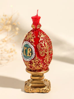 Свеча декоративная Пасхальное яйцо с орнаментом, 5?12 см, 95 г