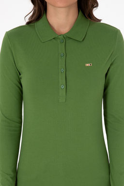 Kad_n Ye_il Basic Polo Yaka Sweatsh_rt Sepette S_rpriz _ndirim - U.s. polo assn фото 13