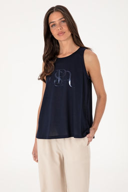 Kad_n Lacivert Ti__rt Sepette S_rpriz _ndirim