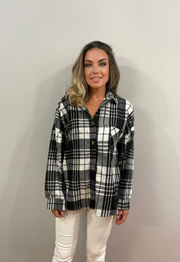 K10799 Рубашка OVER SIZE ЧЕРНЫЙ