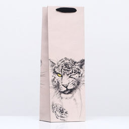 Пакет подарочный Игривый Леопардио, 12 х 36 х 8,5 см