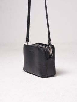 Сумка кожаная на плечо кросс-боди Deboro 30848 черный