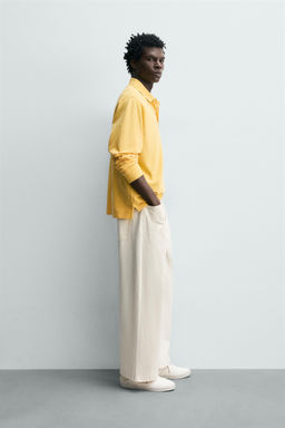 POLO PIQU? REGULAR FIT LAVADO / Amarillo - Zara фото 4