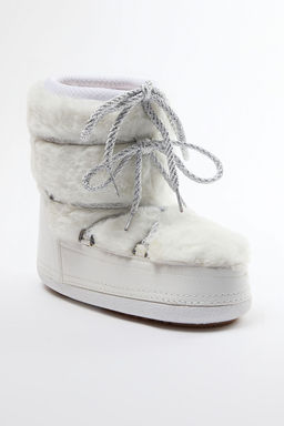 Trendyolmilla Shoes Siyah Kurklu Bagc?kl? Pelus Kad?n Kar Bot TAKAW25BO00050  фото 8