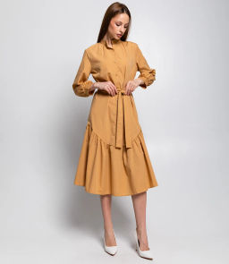 Платье #КТ63015, карамель