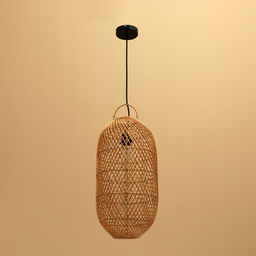 Светильник потолочный из ротанга «Кевин», 1×120 Вт, Е27, 25×25×50 см