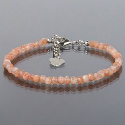 Браслет из Солнечного камня огранка 18 см +