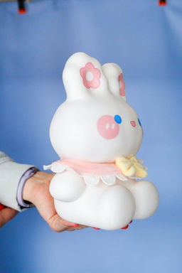 Копилка Happy bunny, white (21 см), пластик