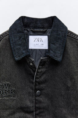 EMBROIDERED DENIM JACKET - Zara фото 4