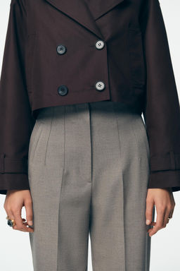 HIGH-WAIST TROUSERS - Zara фото 15