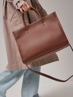 Сумка кожаная шоппер Deboro 30638 коппер