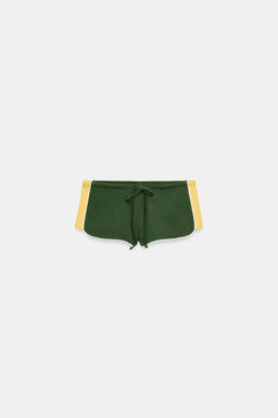 SHORTS MINI BANDA LATERAL / Verde - Zara фото 3