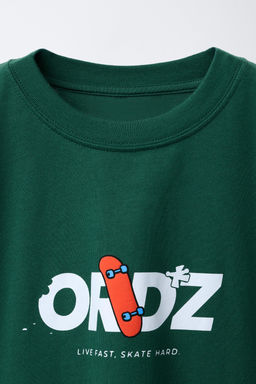 CAMISETA ESTAMPADA SKATE / Verde