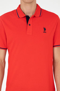 Мужская красная базовая футболка Неожиданная скидка в корзине - U.s. polo assn фото 6