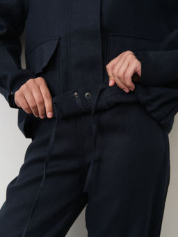 Жакет женский КЛ-7725-ИЛ23 тёмно-синий