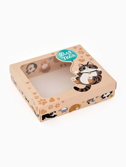 Коробка подарочная «Котики», 23.5×20.5×5.5 см