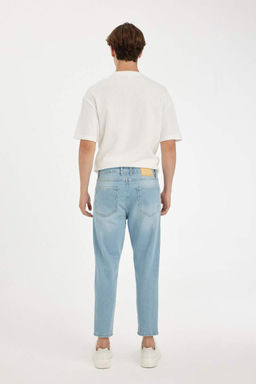 Узкие укороченные джинсовые брюки с нормальной талией и узкими штанинами - Defacto фото 9