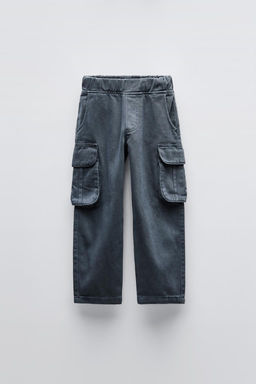 TWILL BARREL TROUSERS WITH POCKETS - Zara фото 4