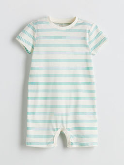 ?izgili Erkek Bebek Penye Tulum