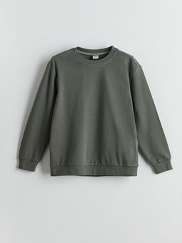 Bisiklet Yaka Erkek ?ocuk Sweatshirt