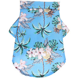 Рубашка для собак и кошек малых и средних пород "СТИЛЬНЫЙ БРО", принт пальмы, размер S