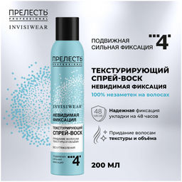 Лак д/в. Прелесть-PROF "Invisiwear" Спрей-Воск, Невесомый (200мл).12