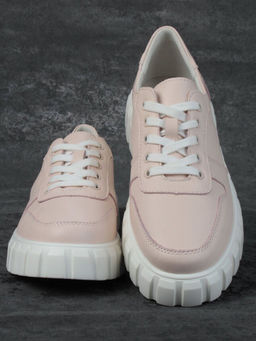 05-PDA96-2 LT. PINK Кроссовки женские (натуральная кожа)