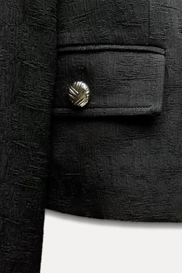SHORT JACQUARD BLAZER - Zara фото 6