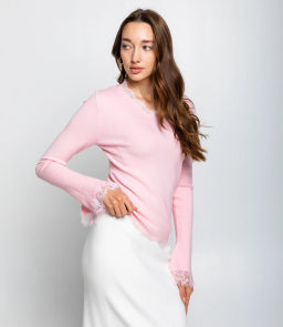 Джемпер #КТ9045, розовый - Dommod фото 2