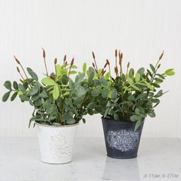 Цветочная композиция Зелень 27 см / 0213-147 /уп 96/