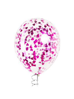 Конфетти «Сердце» фуксия, металлик, 1.5 см, 50 г