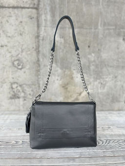 Женская кожаная сумка через плечо 8722-9 Д.Грей