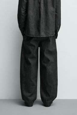 PANTAL?N CHINO DENIM BARREL FIT / Gris - Zara фото 3