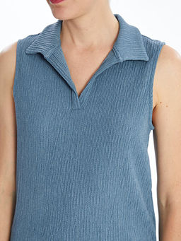 Kad?n Polo Yaka D?z Bluz