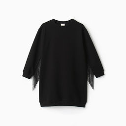 Платье для девочки чёрное прямое MINAKU: Casual Collection, рост 158 см