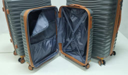 Набор из 3-х чемоданов с расширением 11184 Серый - Mironpan фото 3