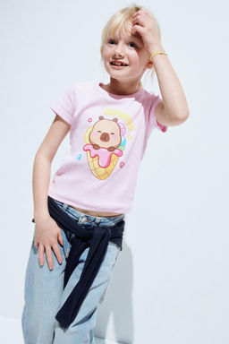 CAMISETA RIB CAPIBARA CAPYFUN  / Rosa