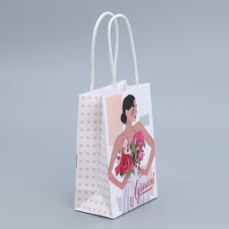 Цена за 3 шт. Пакет подарочный крафтовый, упаковка, Лучшей, 15?10?6 см