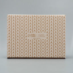 Цена за 2 шт. Коробка новогодняя складная «С Новым годом!», бурый