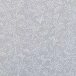 Плёнка для цветов упаковочная матовая «Контурные цветы» 0.7 х 8 м, 40 мкм