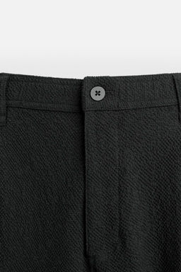 TEXTURED PLEATED TROUSERS - Zara фото 17