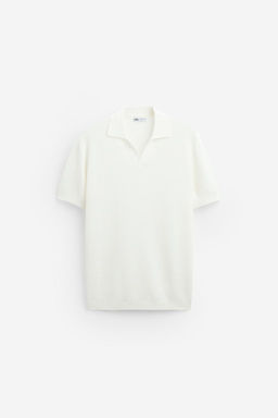 CHECK TEXTURE KNIT POLO SHIRT - Zara фото 42
